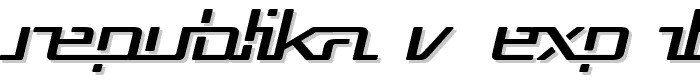 Republika V Exp Italic font